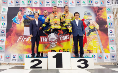 Firefighter Posanz defends world championship title