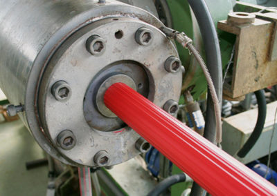 Rubber lining inside and outside rubber-lined hoses